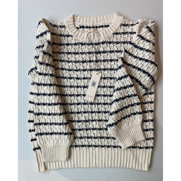 Stripe Sweater SIZE M. LA VIE REBECCA TAYLOR - Picture 3 of 7
